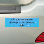 Clear Bubbles, Blue Water Bumper Sticker (On Car)