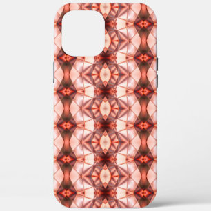 Clear burgundy to salmon of gradient shapes iPhone 12 pro max case