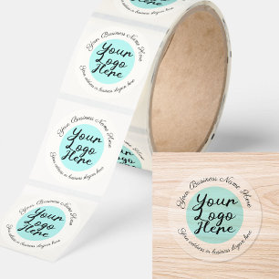 Clear Business Logo Custom Return Address Label