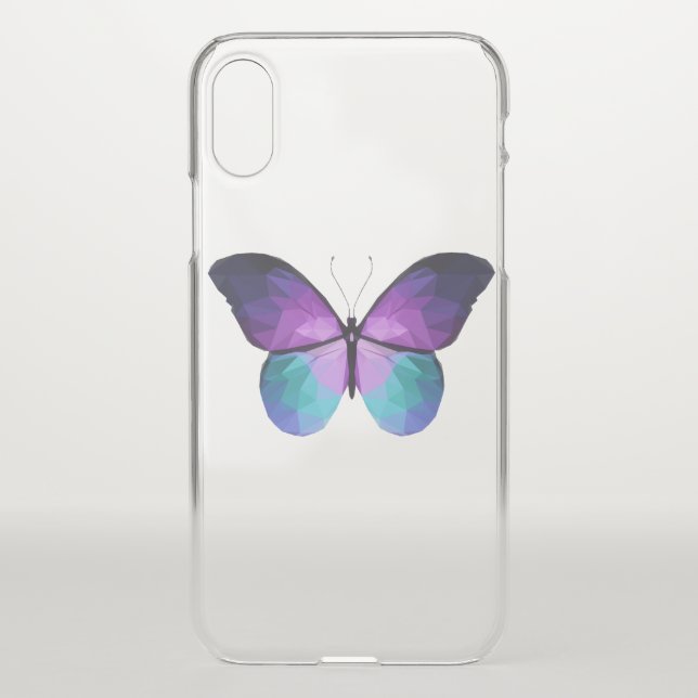 Clear Butterfly iPhone X case (Back)
