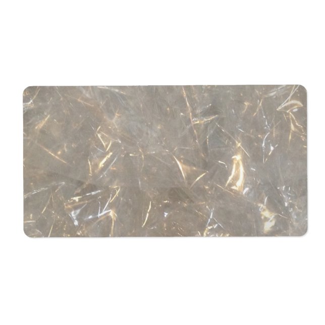 Clear cellophane picture pattern label (Front)