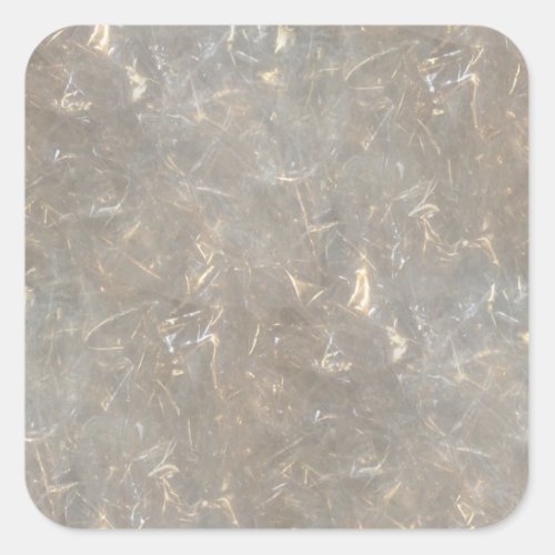 Clear cellophane picture pattern square sticker