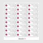 Clear Christmas Return Address Custom Transparent