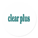 clear classic round sticker clear classic round sticker