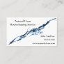 Clear Clean Blue Water Splash 2 Business Card