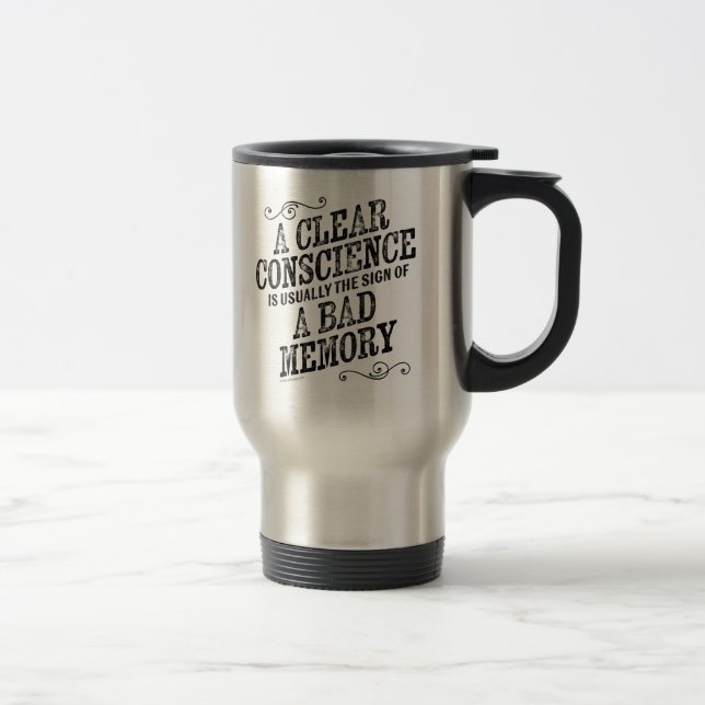 Clear Conscience Travel Mug (Right)