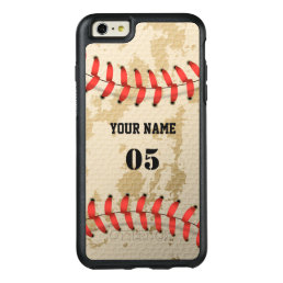 Clear Cool Vintage Baseball OtterBox iPhone 6/6s Plus Case
