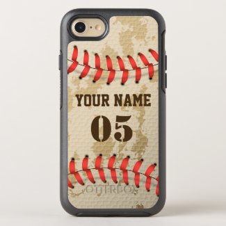 Clear Cool Vintage Baseball OtterBox Symmetry iPhone 8/7 Case