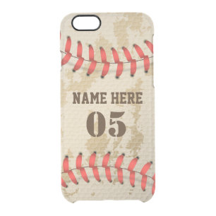 Clear Cool Vintage Baseball iPhone 6/6S Case