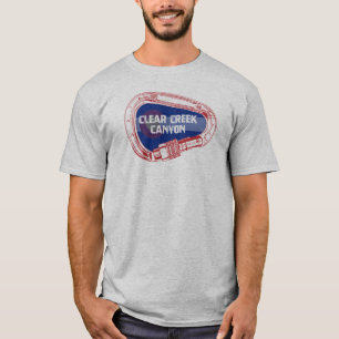 Clear Creek Canyon Colorado Climbing Carabiner T-Shirt