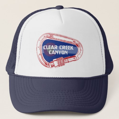 Clear Creek Canyon Colorado Climbing Carabiner Trucker Hat