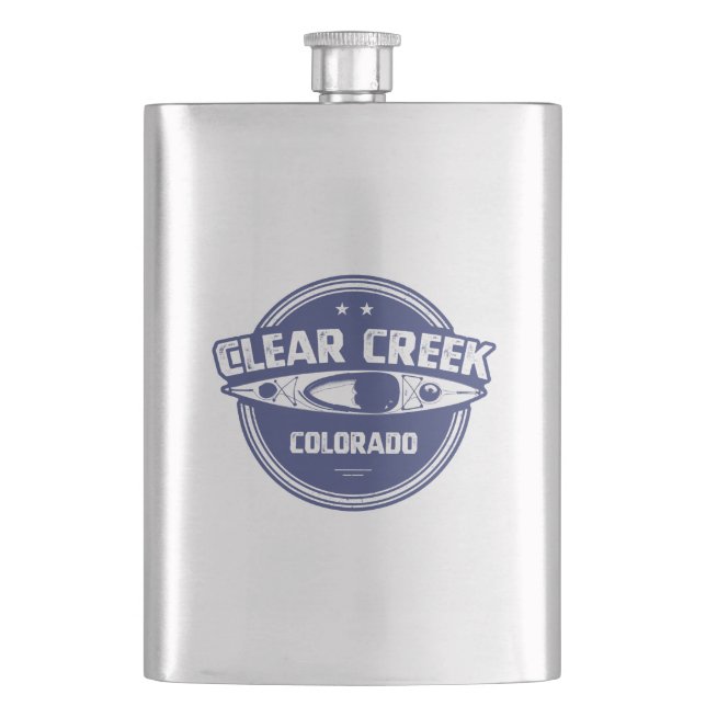 Clear Creek, Colorado Flask (Front)