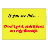 Clear desk (Front Horizontal)