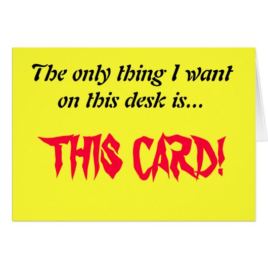 Clear desk cards (Front Horizontal)