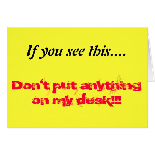 Clear desk cards (Front Horizontal)