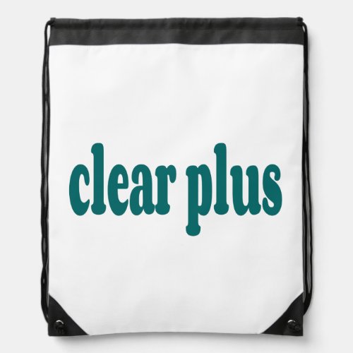 clear drawstring bag