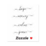 Clear Elegant Spell Candle Script Labels