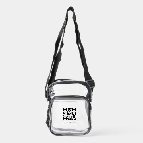 Clear Festival Event Bag with QR Code