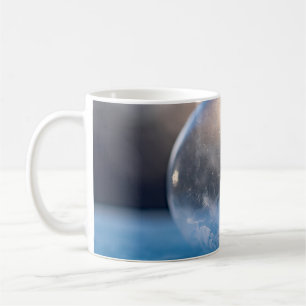 Clear glass ball coffee mug