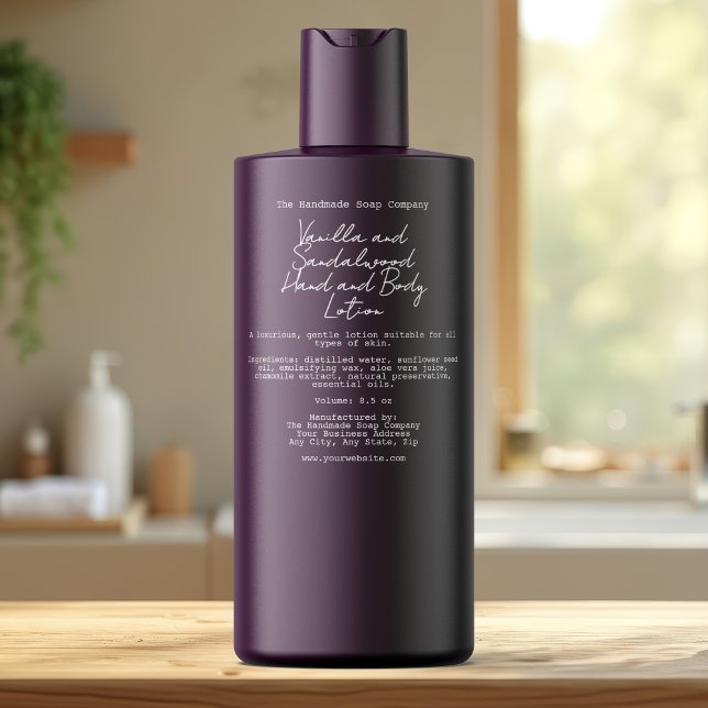 Clear Handwritten Look Cosmetics Bottle Label (Creator Uploaded)
