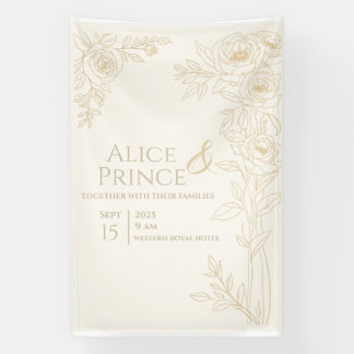 Clear Invitation Wedding Editable Banner