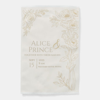Clear Invitation Wedding Editable Garden Flag