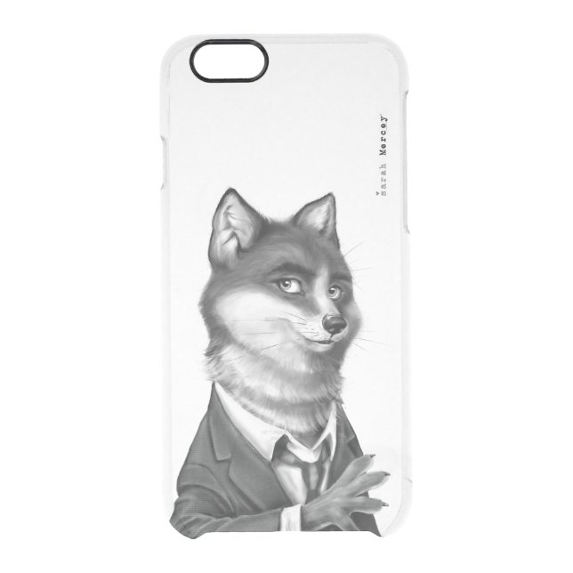 Clear iPhone 6/6s Case - Fox (Back)