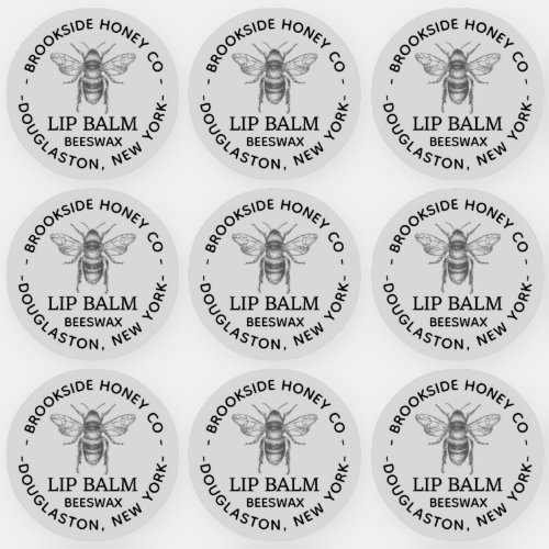 Clear label for Beeswax Lip balms