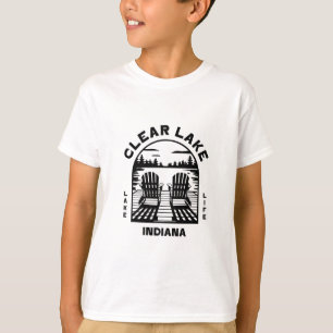 Clear Lake Indiana Outdoors Vintage 1  T-Shirt