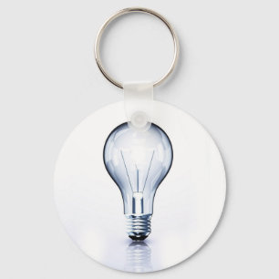 clear light bulb keychain