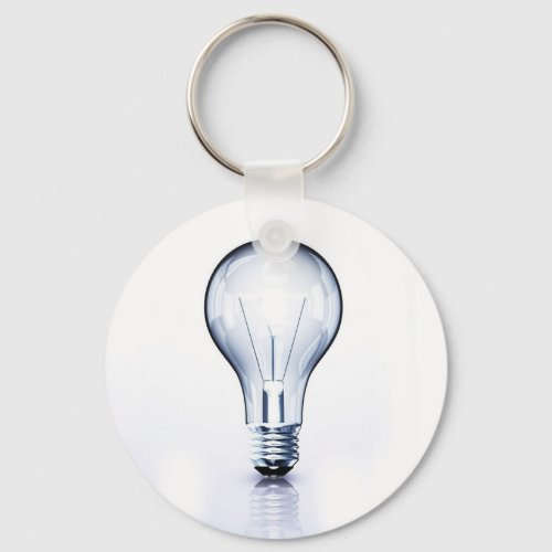 clear light bulb keychain