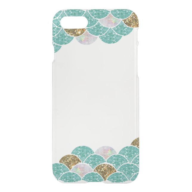 Clear Mermaid scales iPhone case (Back)