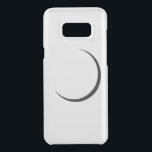 Clear minimal cellphone case<br><div class="desc">Clear minimal cellphone case with black crescent moon design</div>