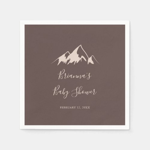 Clear Mountain Country Baby Shower Napkins