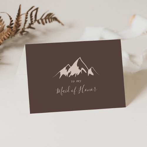 Clear Mountain Country Bridal Party  Thank You Card