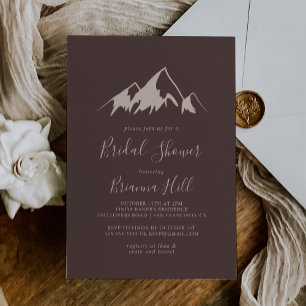 Clear Mountain Country Bridal Shower Invitation