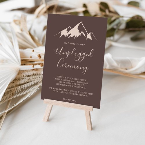Clear Mountain Country Unplugged Ceremony Sign