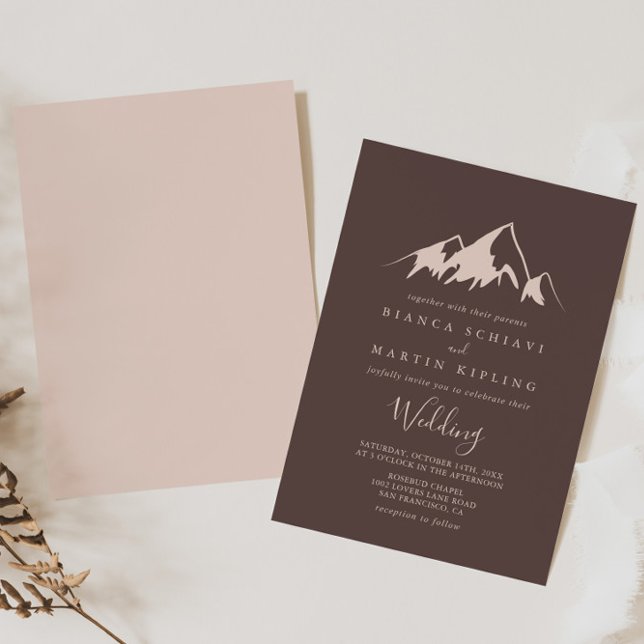 Clear Mountain Country Vintage Wedding Invitation (Creator Uploaded)