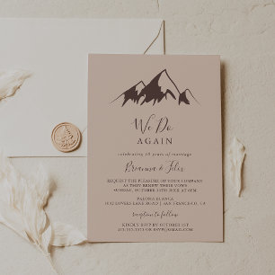 Clear Mountain Country We Do Again Vow Renewal Invitation