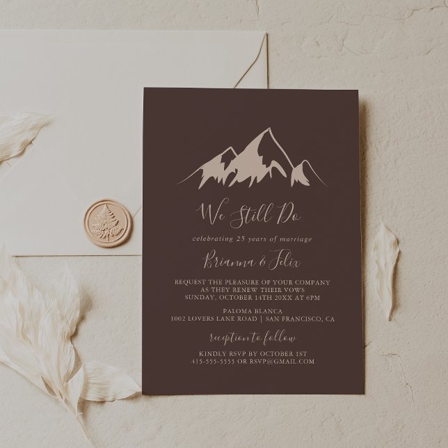 Clear Mountain Country We Still Do Vow Renewal Invitation (Creator Uploaded)