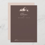 Clear Mountain Country Wedding Advice Card<br><div class="desc">This clear mountain country wedding advice card is perfect for a rustic wedding. The design features an idyllic watercolor beige mountain. These cards are perfect for a wedding,  bridal shower,  baby shower,  graduation party & more. 

Personalize the cards with the names of the bride and groom,  parents-to-be or graduate.</div>