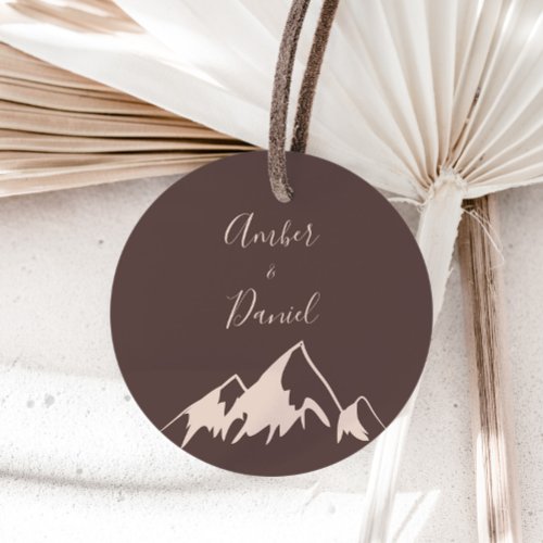 Clear Mountain Country Wedding Envelope Seals