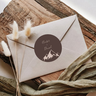 Clear Mountain Country Wedding Envelope Seals