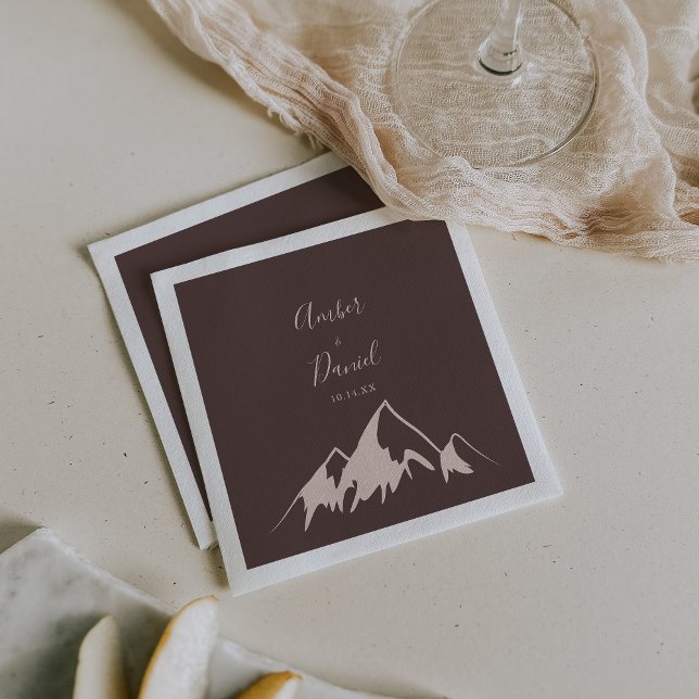 Clear Mountain Country Wedding  Napkins (Creator Uploaded)