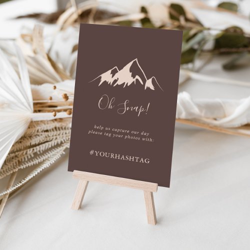 Clear Mountain Country Wedding Oh Snap Sign