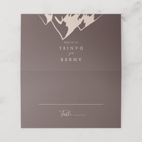 Clear Mountain Country Wedding Place Card