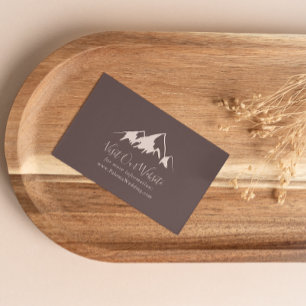 Clear Mountain Country Wedding Website Enclosure Card