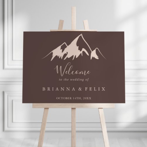 Clear Mountain Country Wedding Welcome Sign