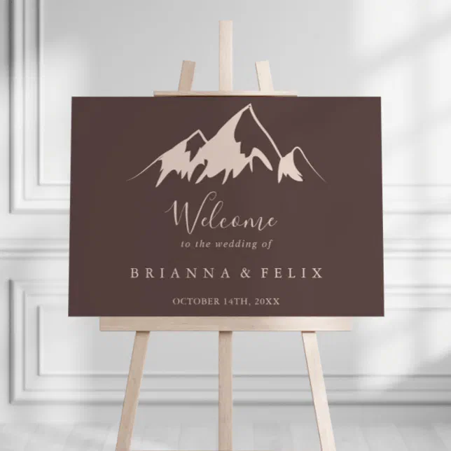 Clear Mountain Country Wedding Welcome Sign | Zazzle