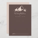 Clear Mountain Country Wedding Words of Wisdom Advice Card<br><div class="desc">This clear mountain country wedding words of wisdom advice card is perfect for a rustic wedding. The design features an idyllic watercolor beige mountain. These cards are perfect for a wedding, bridal shower, baby shower, graduation party & more. Personalize the cards with the names of the bride and groom, parents-to-be...</div>